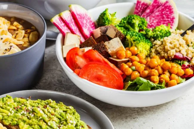 Whole grain bowl Grain and legume bowl